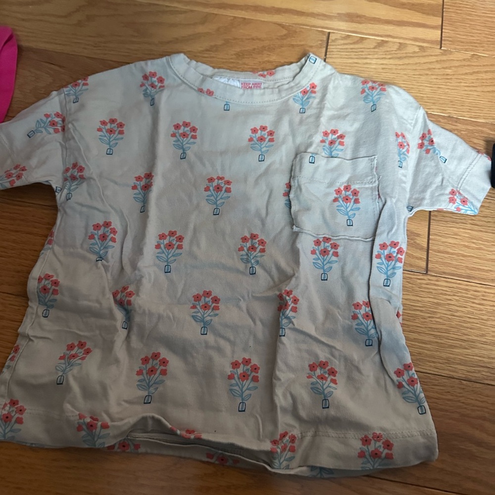 Floral Print Kids Shirt